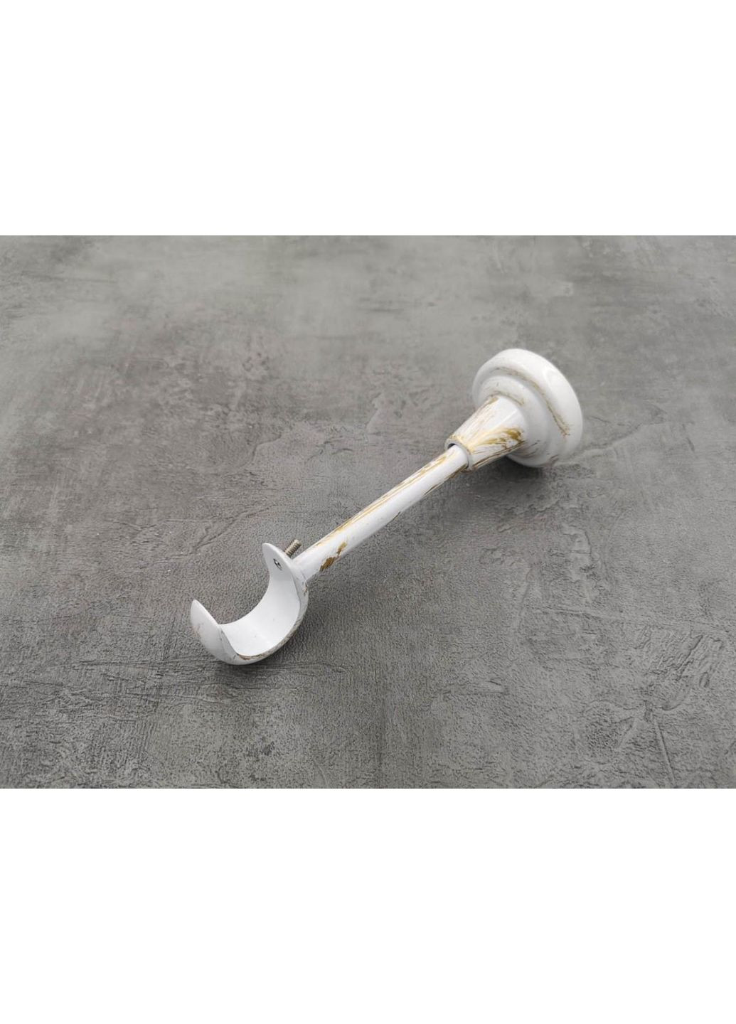 Карниз Савона гладка штанга одинарний відкритий 25 мм 200 см Біле золото Quadrum (352782383)