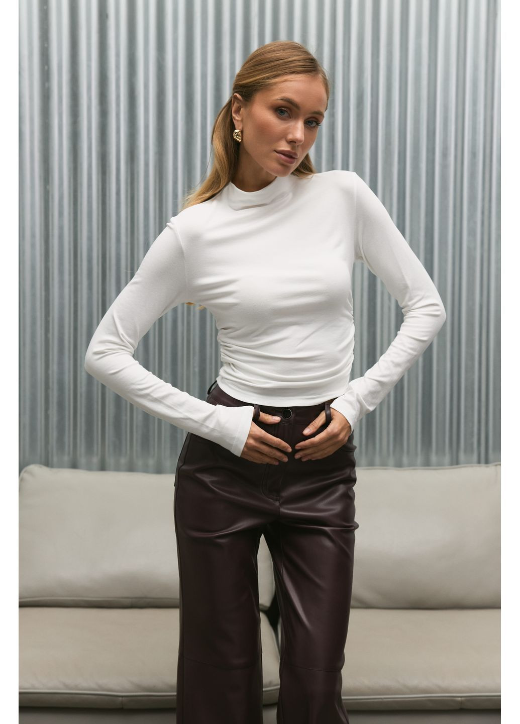 Лонгслів з високою горловиною LS015 Twice (368776170)