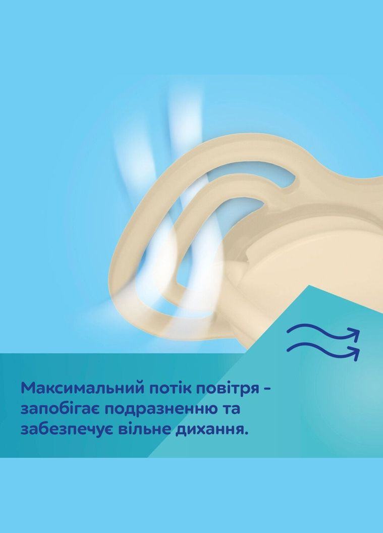 Силіконова симетрична пустушка Dental Air, 0-6 міс., 2 шт., блакитний () Canpol Babies 23/225_blu (336330123)