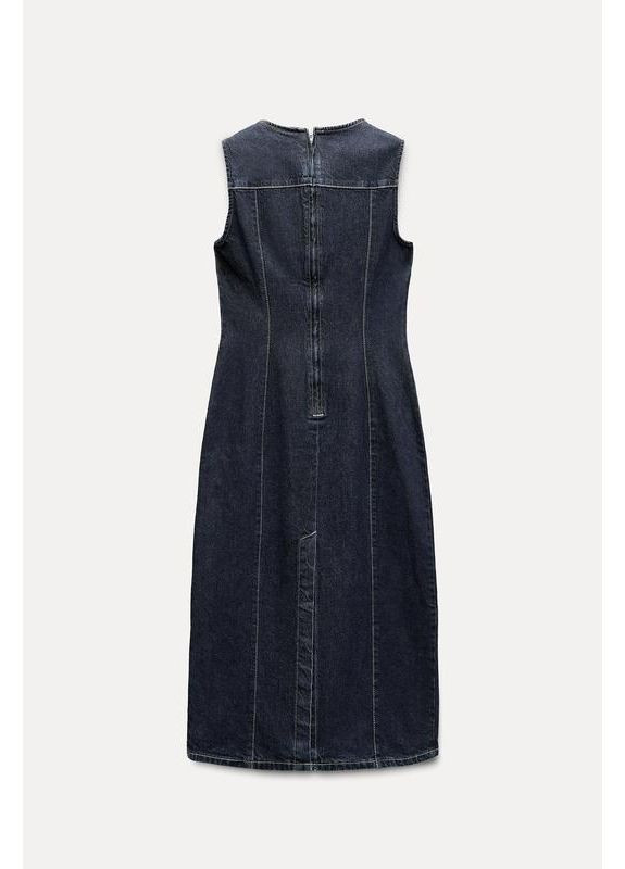 Синя джинсова сукня trf Zara