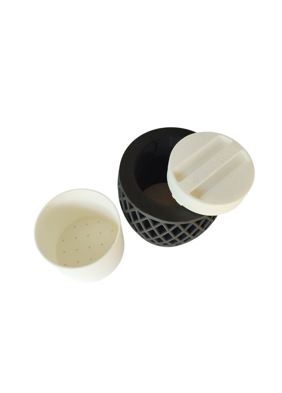 Ваза для квітів декоративний розбірний дренажний 12см х 10,5см No Brand (359378446)