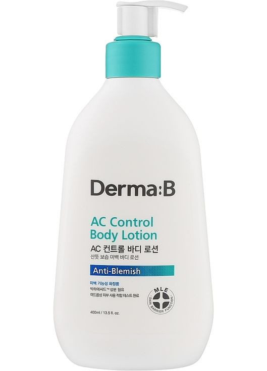 Лосьон для тела против акне - Derma:B AC Control Body Lotion 400ml Derma-B (369123035)