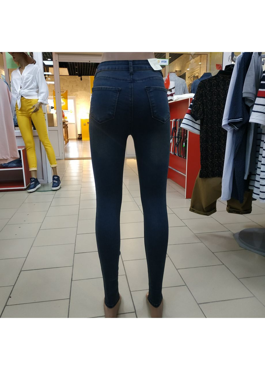 Джинси жіночі американки скині 26 синьо-коричневі No Brand - (363054081)