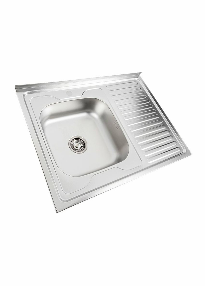 Кухонная мойка из нержавеющей стали 8060 L ДЕКОР (0,7/160 мм) Valeso (336932297)