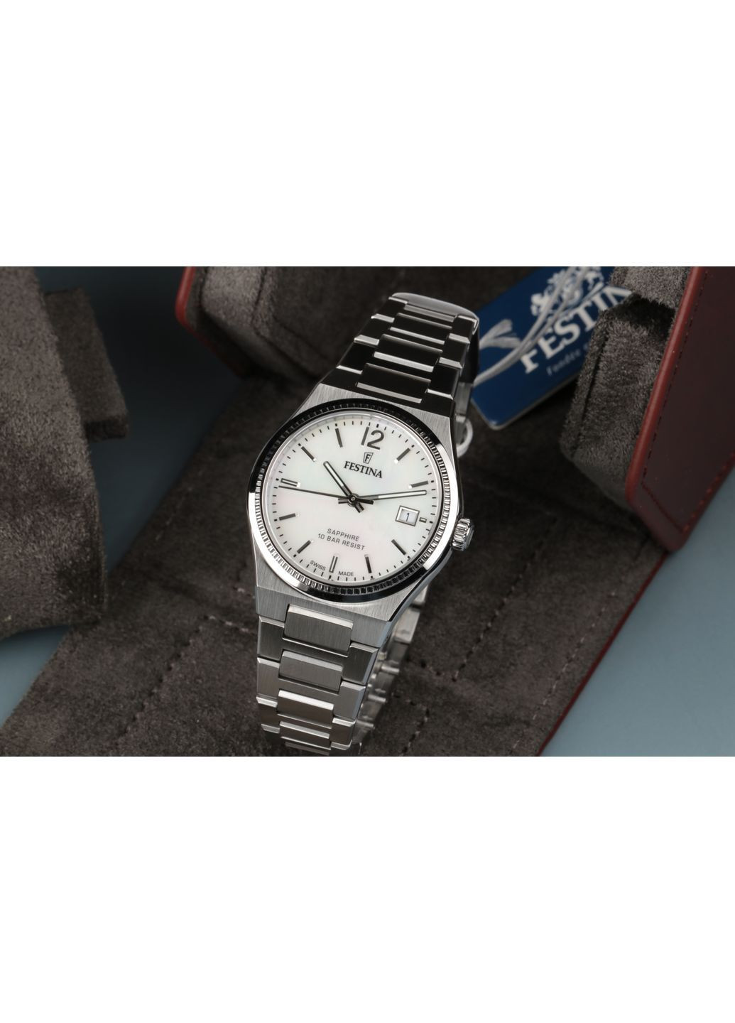 Жіночий наручний годинник 4649381 Сріблястий (F20035/1) Festina (366423982)