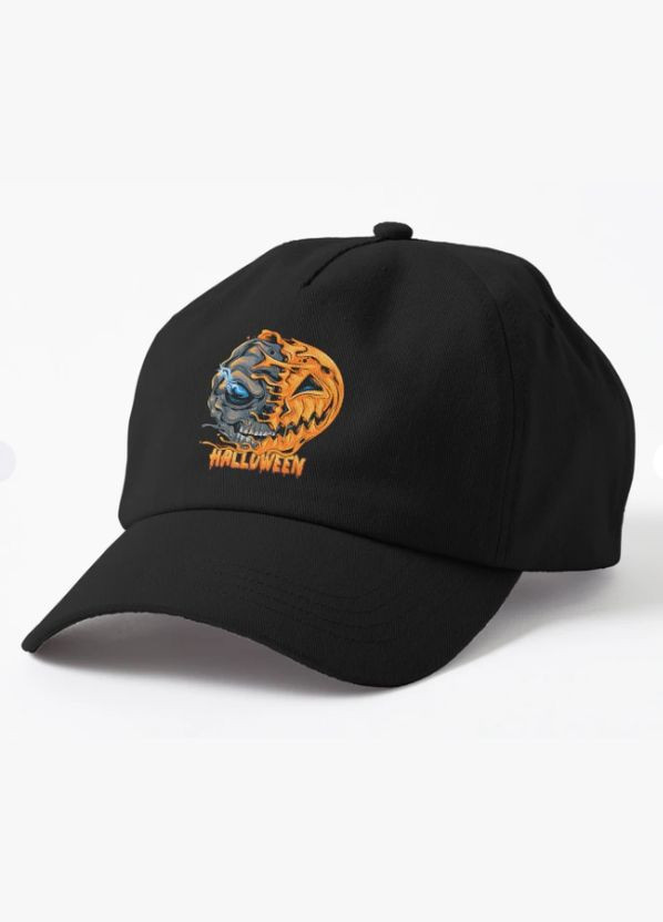 Кепка Унисекс с принтом Halloween Хеллоуин зомби тыква Malfini (318407304)