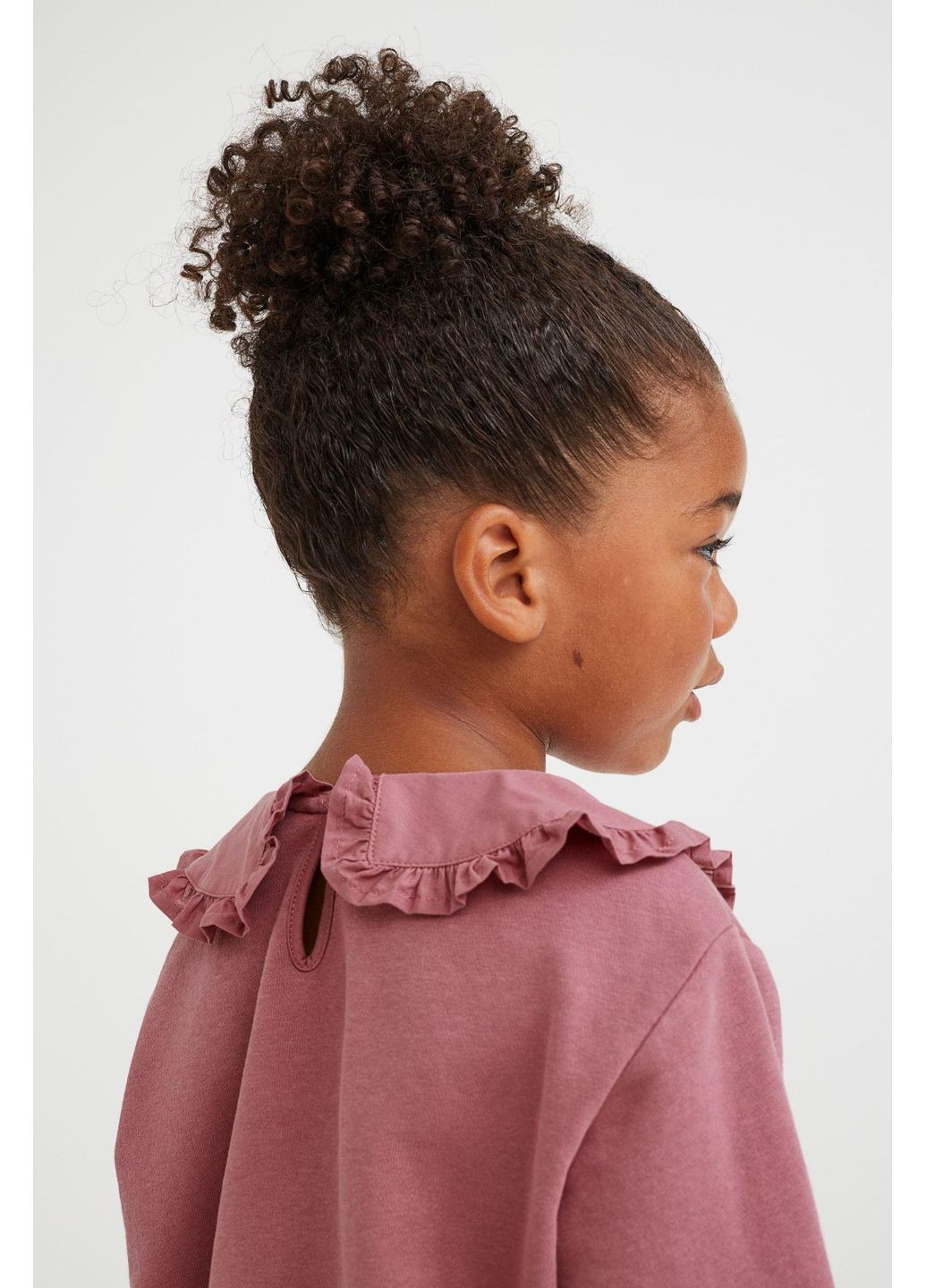 H&M світшот однотонний рожевий повсякденний бавовна