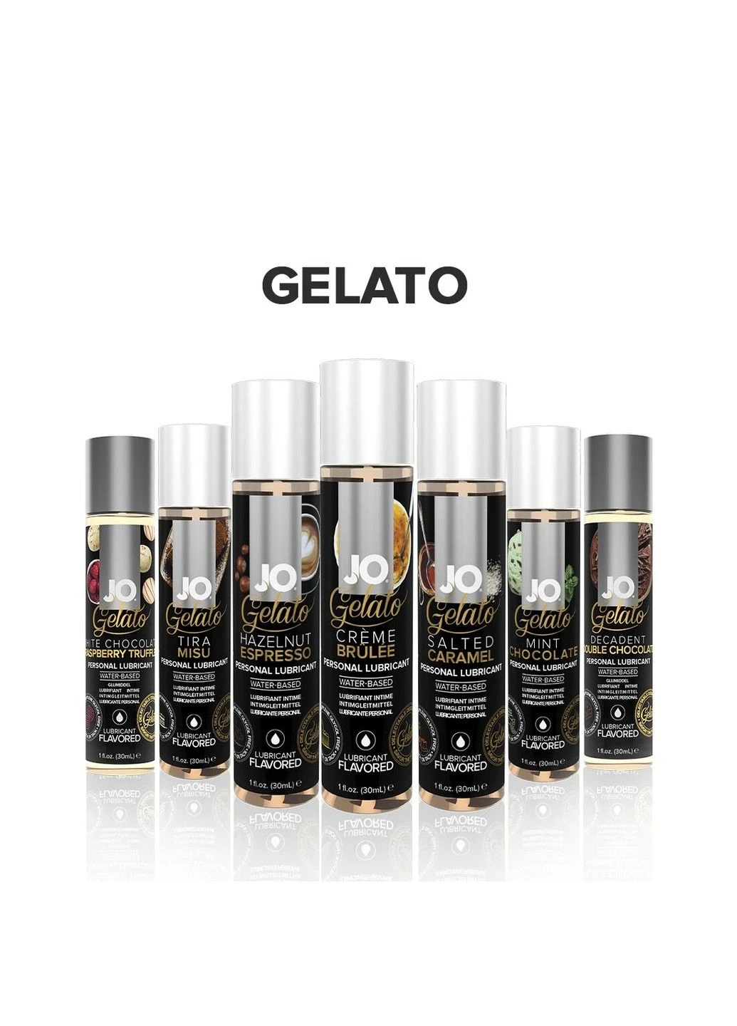 Змазка на водній основі GELATO CremeBrulee (30 мл) без цукру, парабенів та пропіленгліколю Jo (334319694)