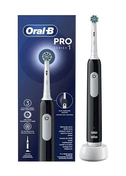 Електрична зубна щітка PRO1 D305.513.3 Black Oral-B (315143913)