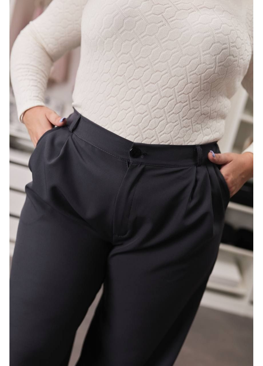 Штаны женские однотонные больших размеров Style Point (358501538)