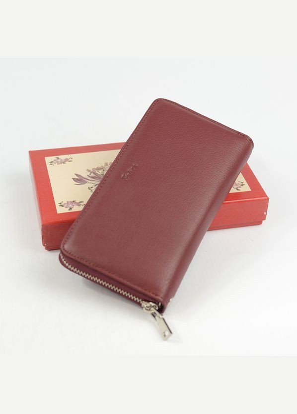 Бордовый женский кожаный классический кошелек на молнии Balisa (292404324)