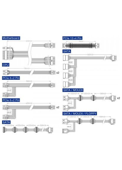 Блок живлення (HG2-1000 Gen5) FSP 1000W HYDRO G PRO (366187303)