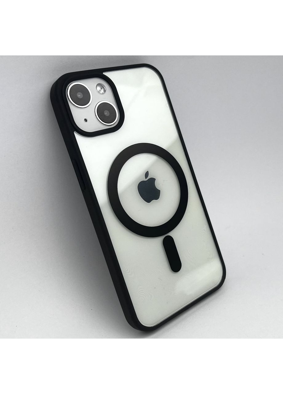 Чохол на 13 Acrylic Magsafe для Apple прозорий магнітний / бортик / Magnetic Black No Brand (369137046)