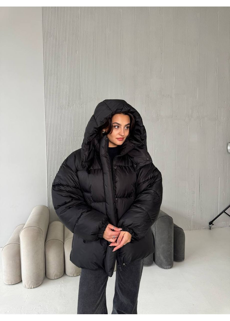 Чорний зимній Пуховик Україна