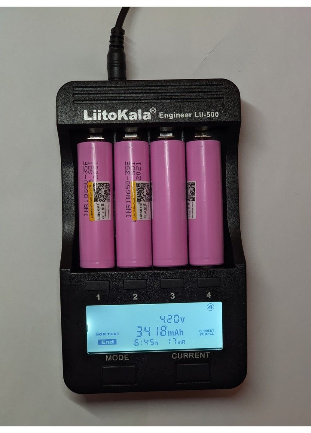 Акумулятор 18650 INR18650-35E 3500mAh Рожевий Samsung (332634125)