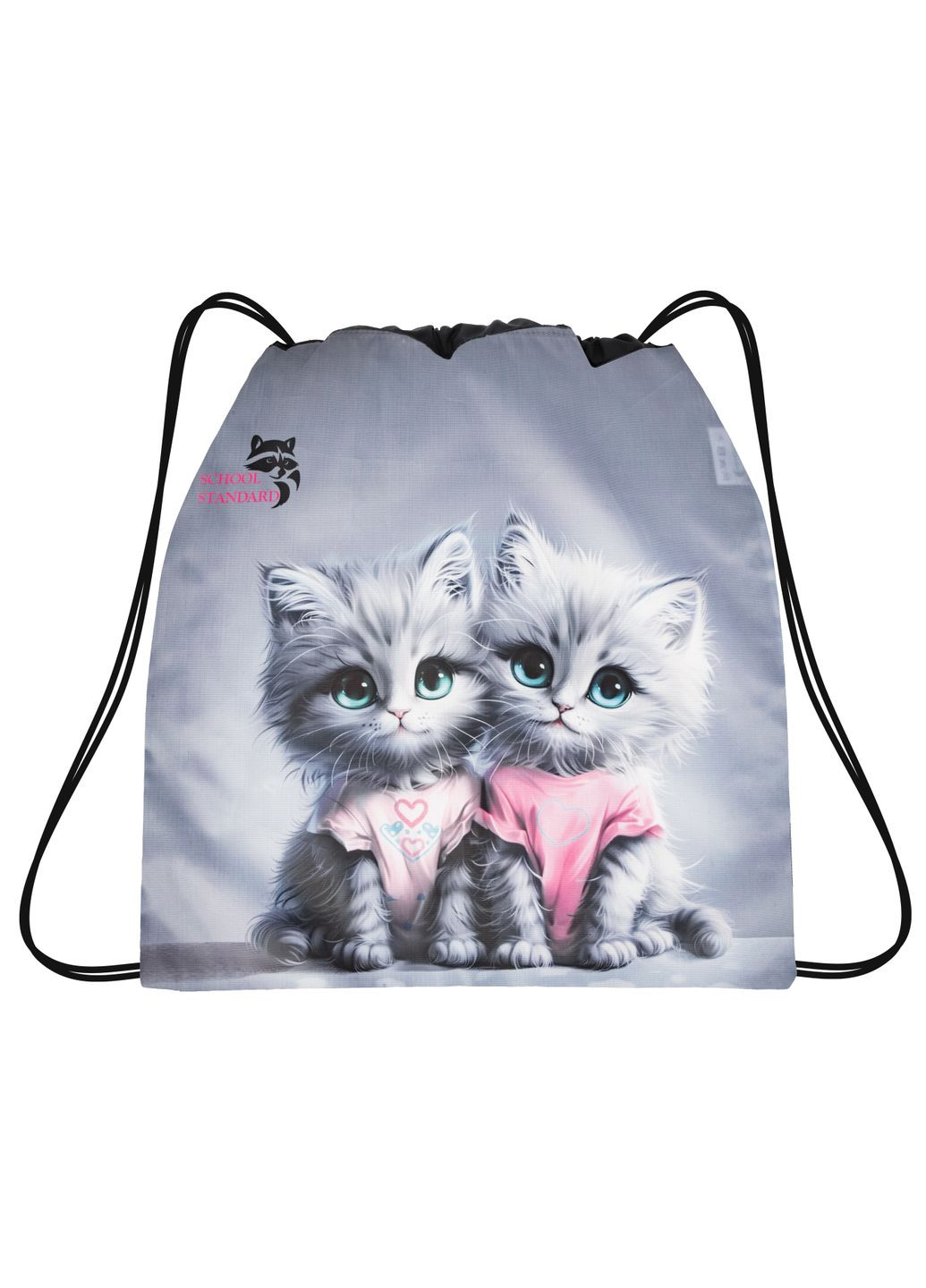 Мешок для сменной обуви для девочки с Котиком MSS-46 School Standard (329142239)