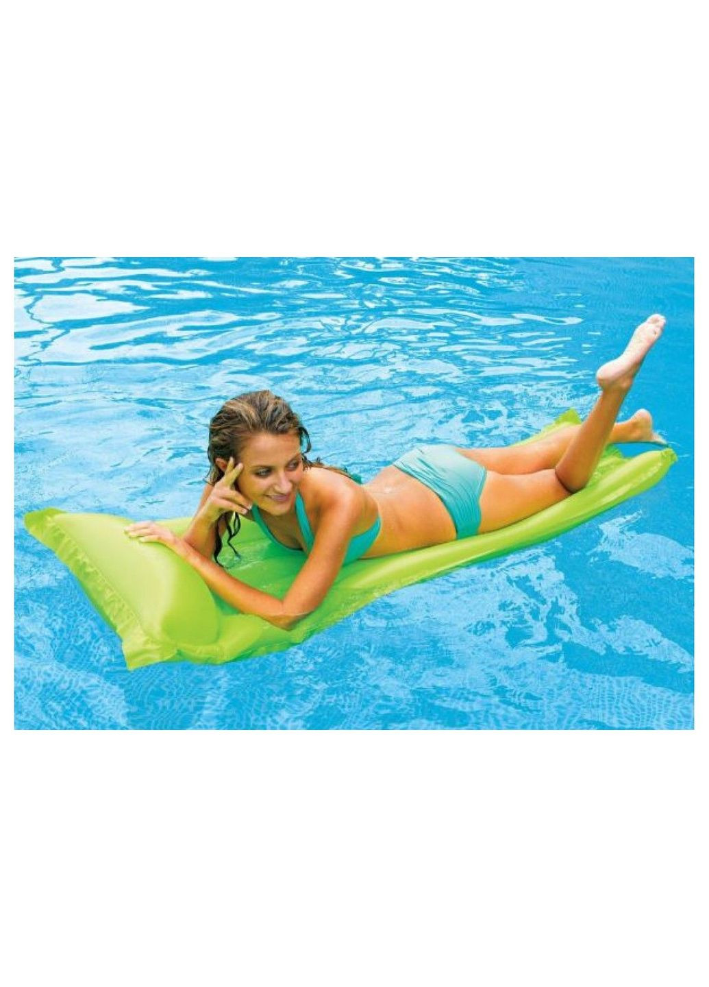 Матрас надувной (зеленый) Intex (299307075)