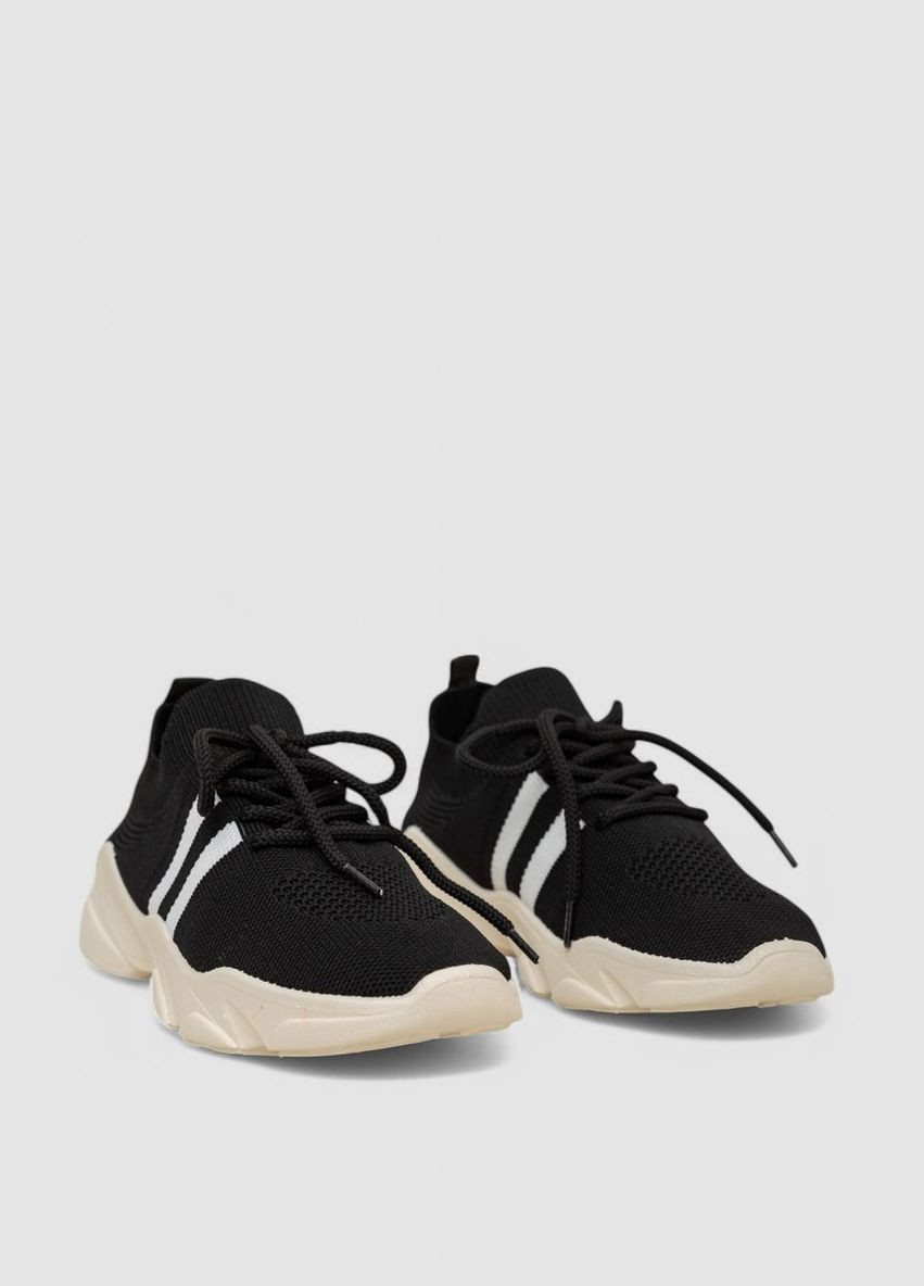 Кросівки жіночі текстильні Ager Кроссовки чорно-білі демісезони (318561181)