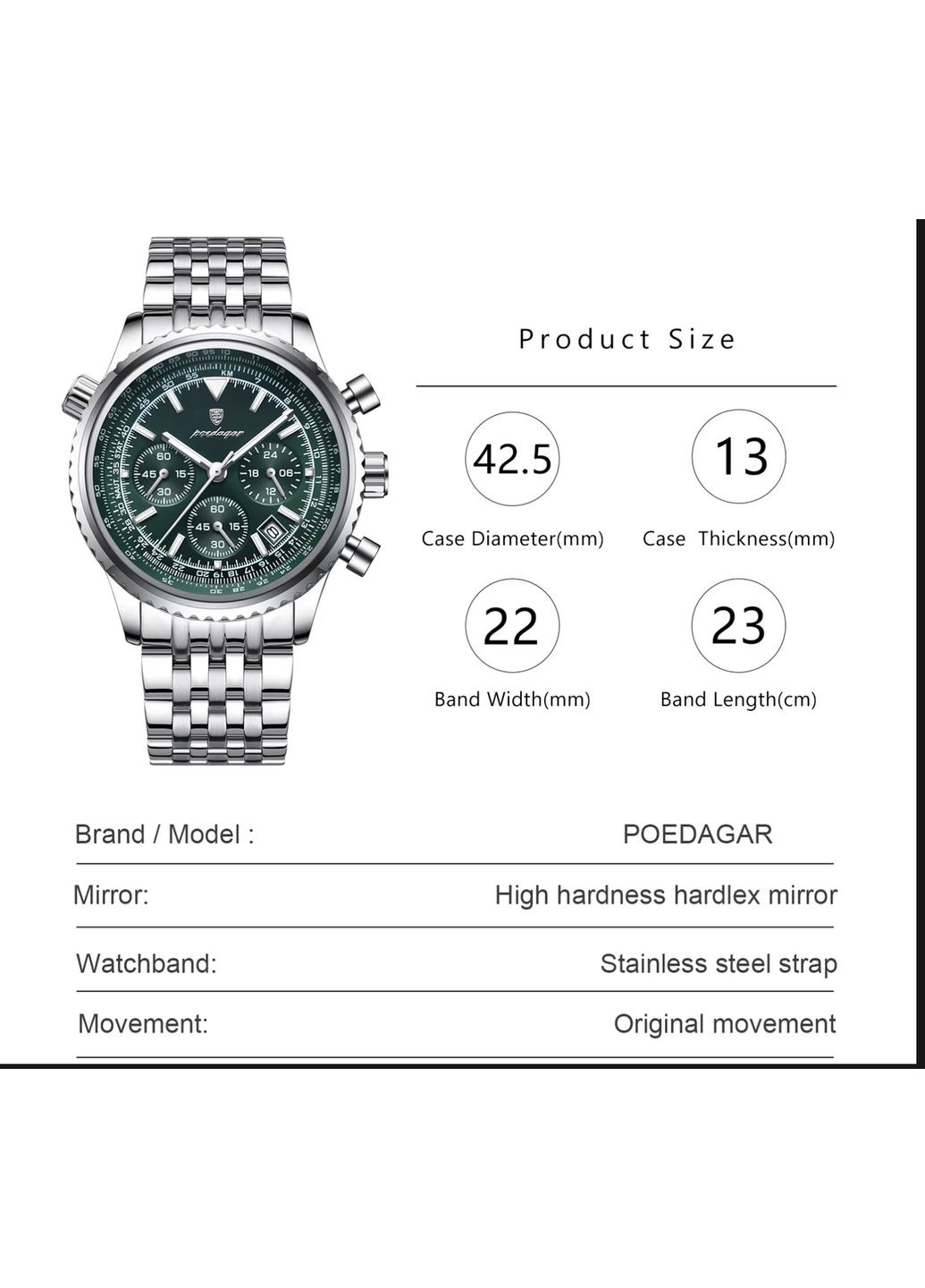 Major quartz классический Poedagar (355245009)