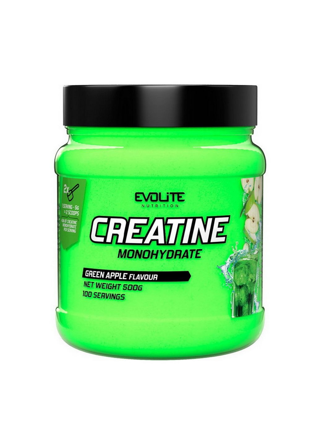 Креатин Creatine Monohydrate (500 g, green apple) Evolite Nutrition (296620437)