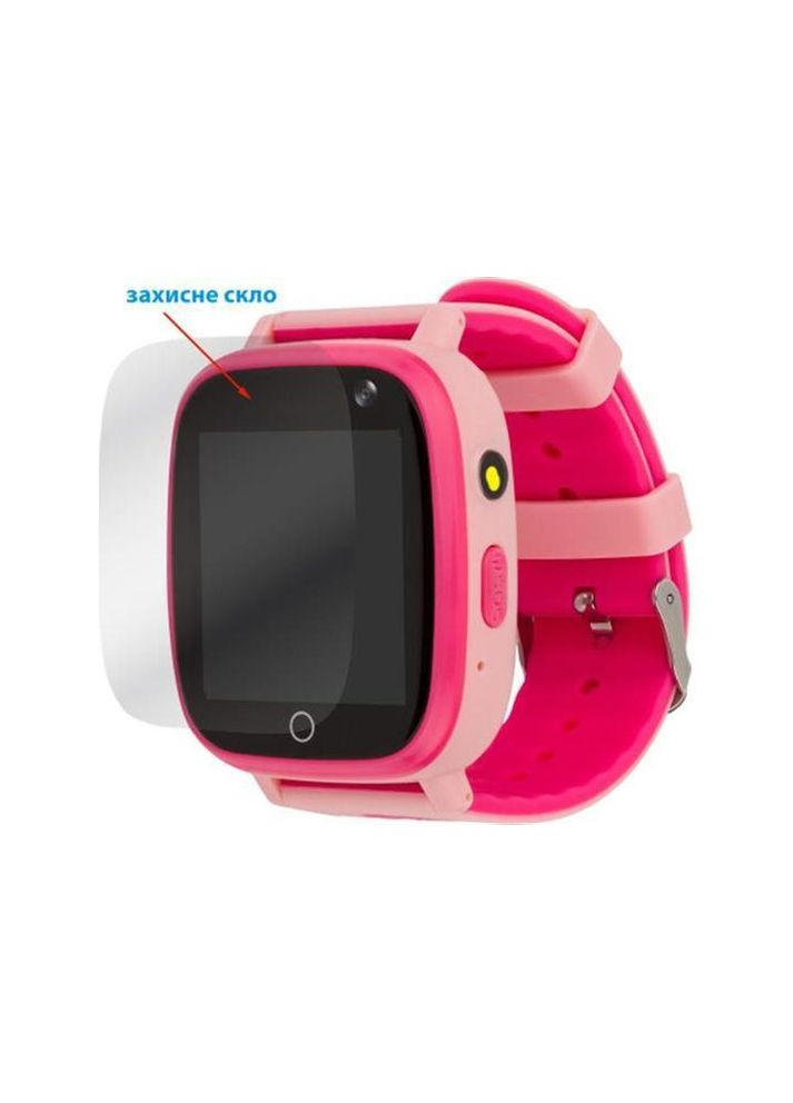 Дитячий смарт-годинник GO001 1.44" IP67, крокомір, моніторинг сну, 400мА·год, Pink Amigo (342061977)