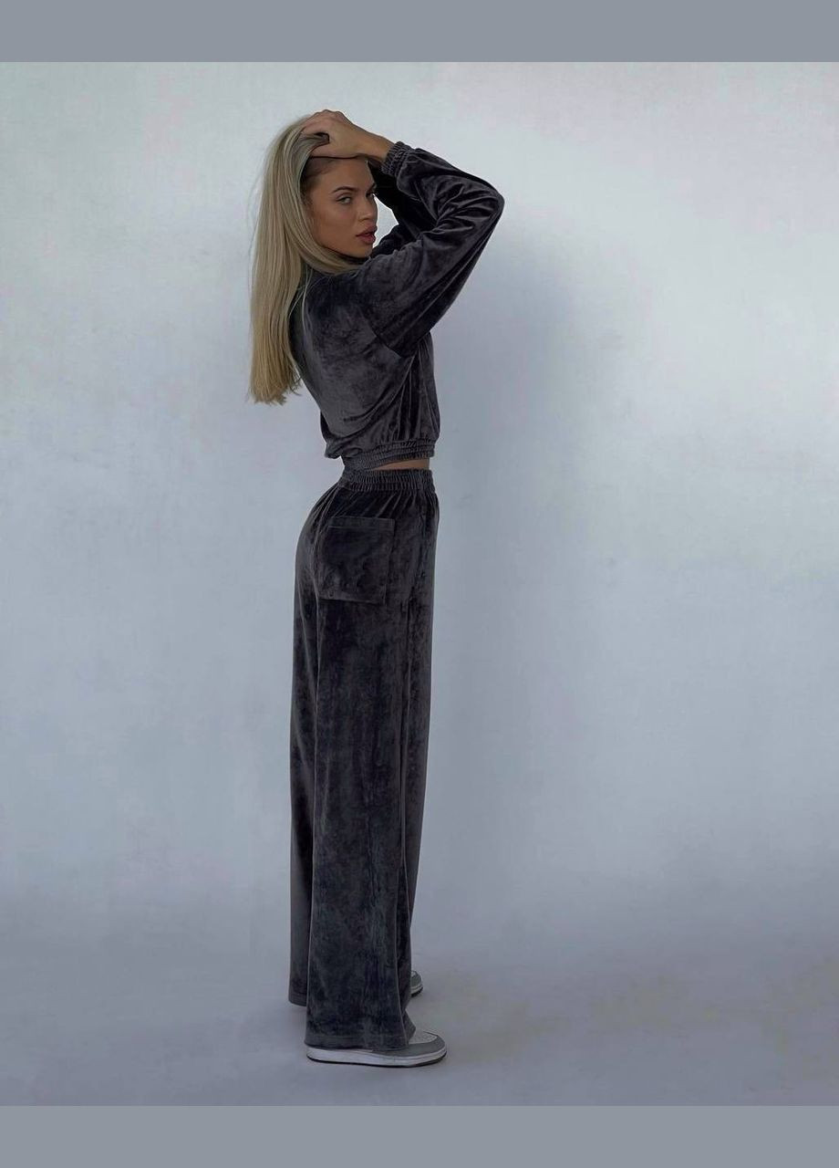 Жіночий велюровий костюм з кофтою та штанами Adelante (348058759)