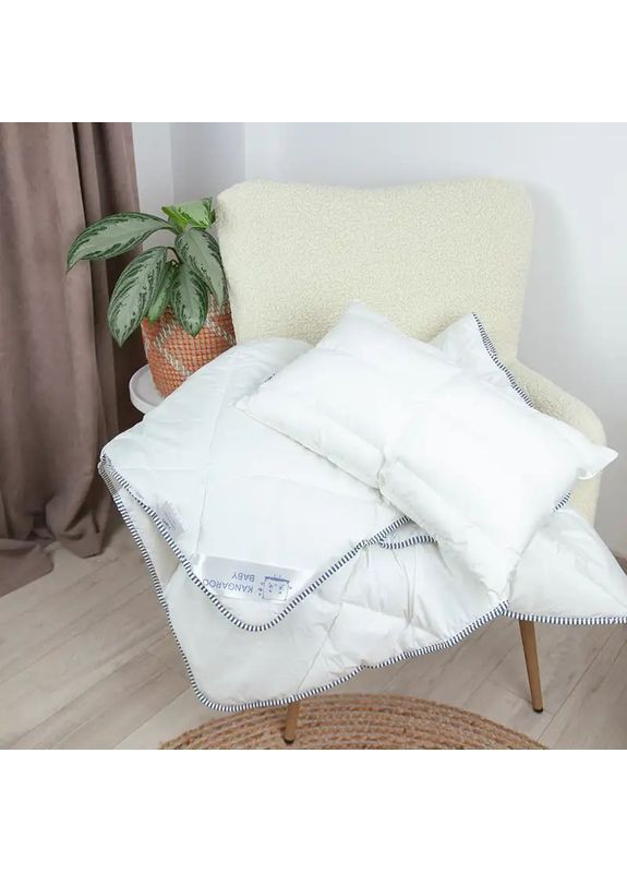 Детская подушка 40*60 см с регулировкой высоты, гипоаллергенная Белая (234904060) ТЕП (365851769)