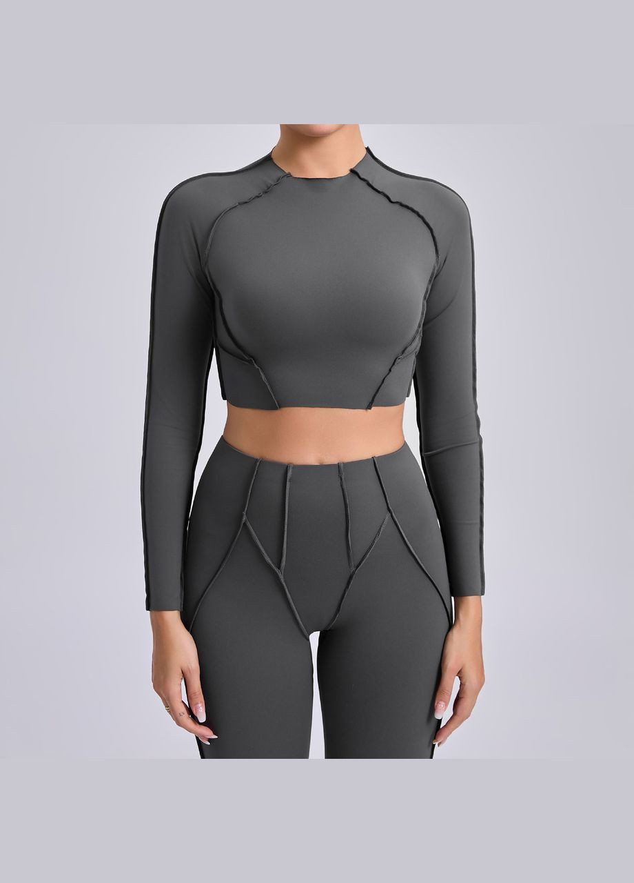 Рашгард «зі швами назовні» з чашками, темно-сірого кольору, розмір L Trends (330756982)