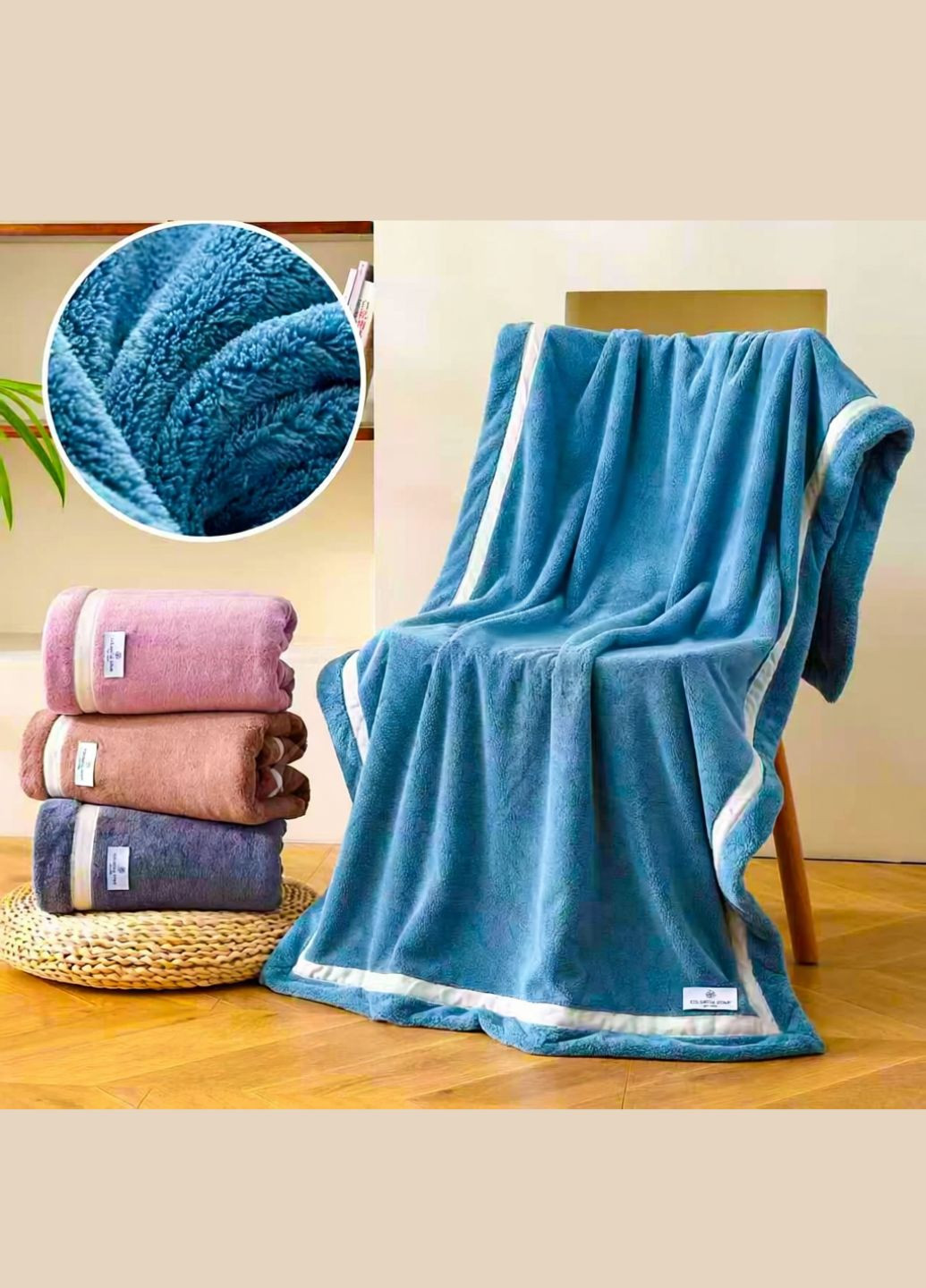 Полотенце-сауна из микрофибры высокой плотности 160×80 см в подарочной сумке Colorful Home розовый