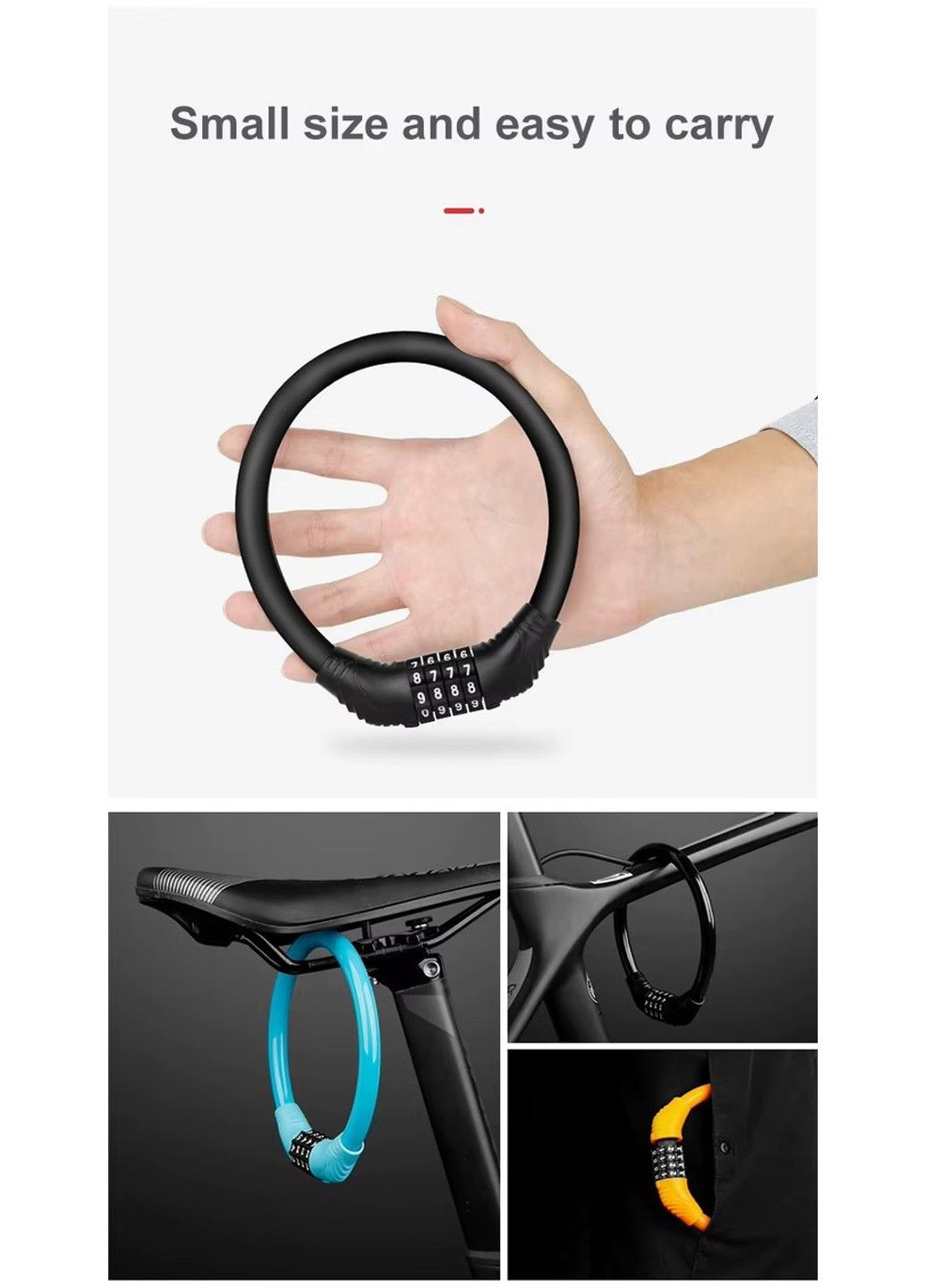 Замок кодовий 10х350 мм. зелений No Brand (359456089)