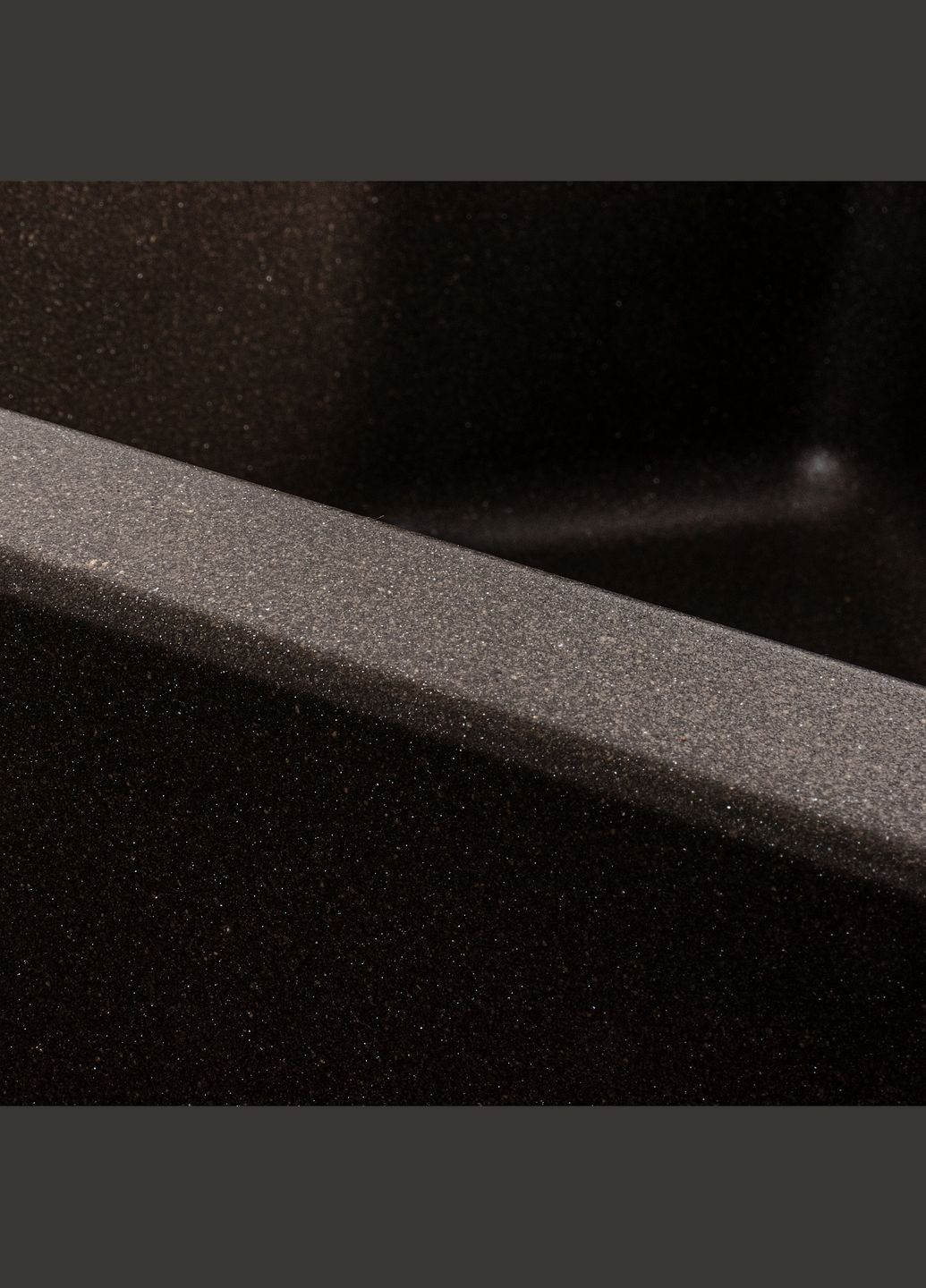 Гранітна мийка для кухні 9950 PANDORA матова Темна скеля Platinum (277697126)