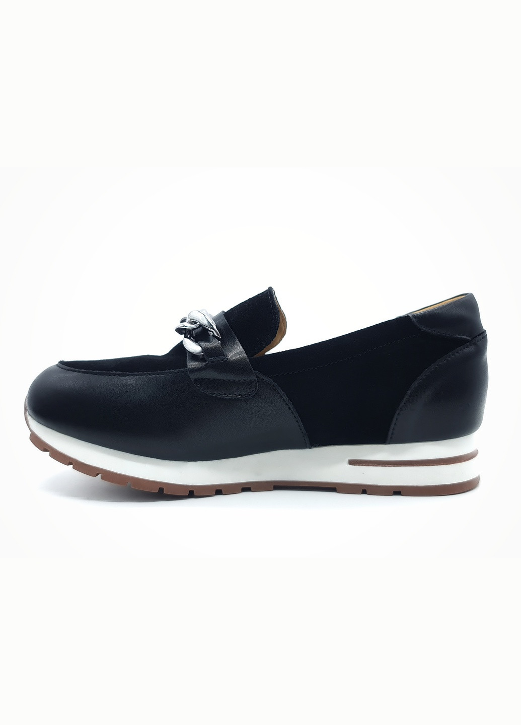 Женские туфли черные замшевые L-17-1 23,5 см (р) Lonza