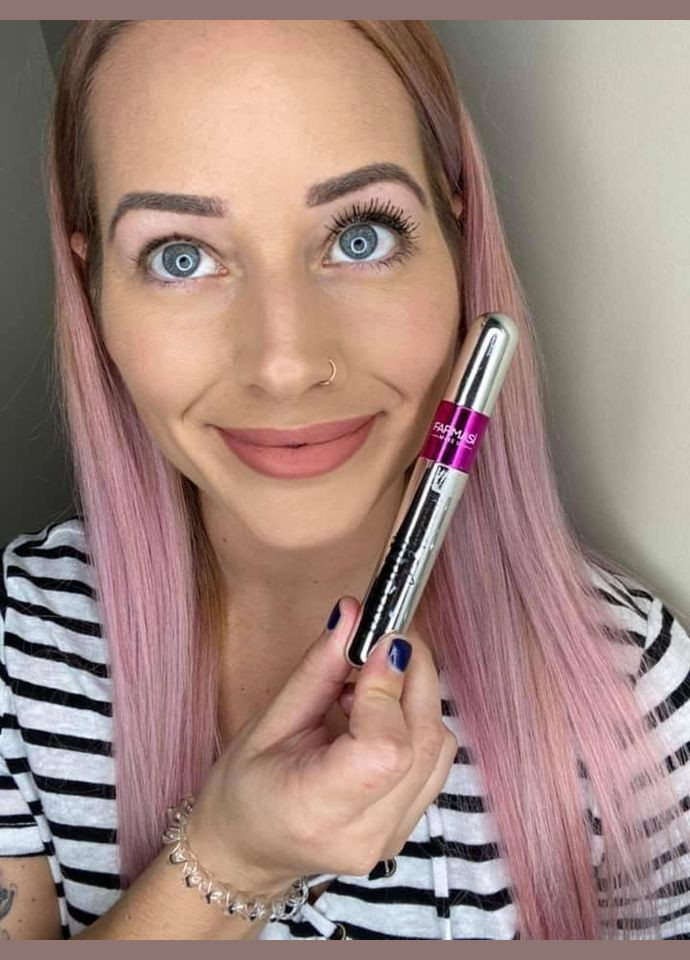 Туш для вій для об'єму та довжини Double Lash Extend 12 мл Farmasi (295658490)