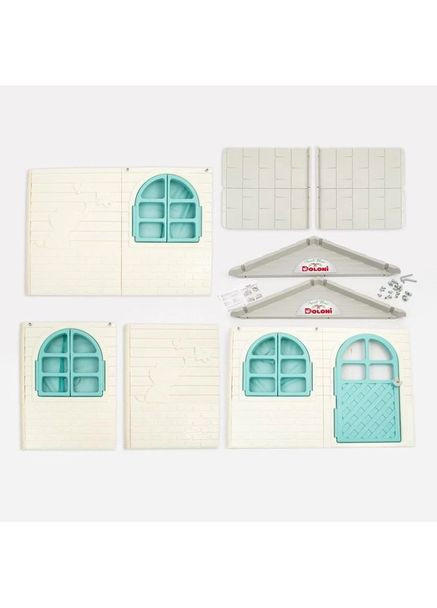 Игровой домик со шторками белый (02550/15) Doloni (365590299)