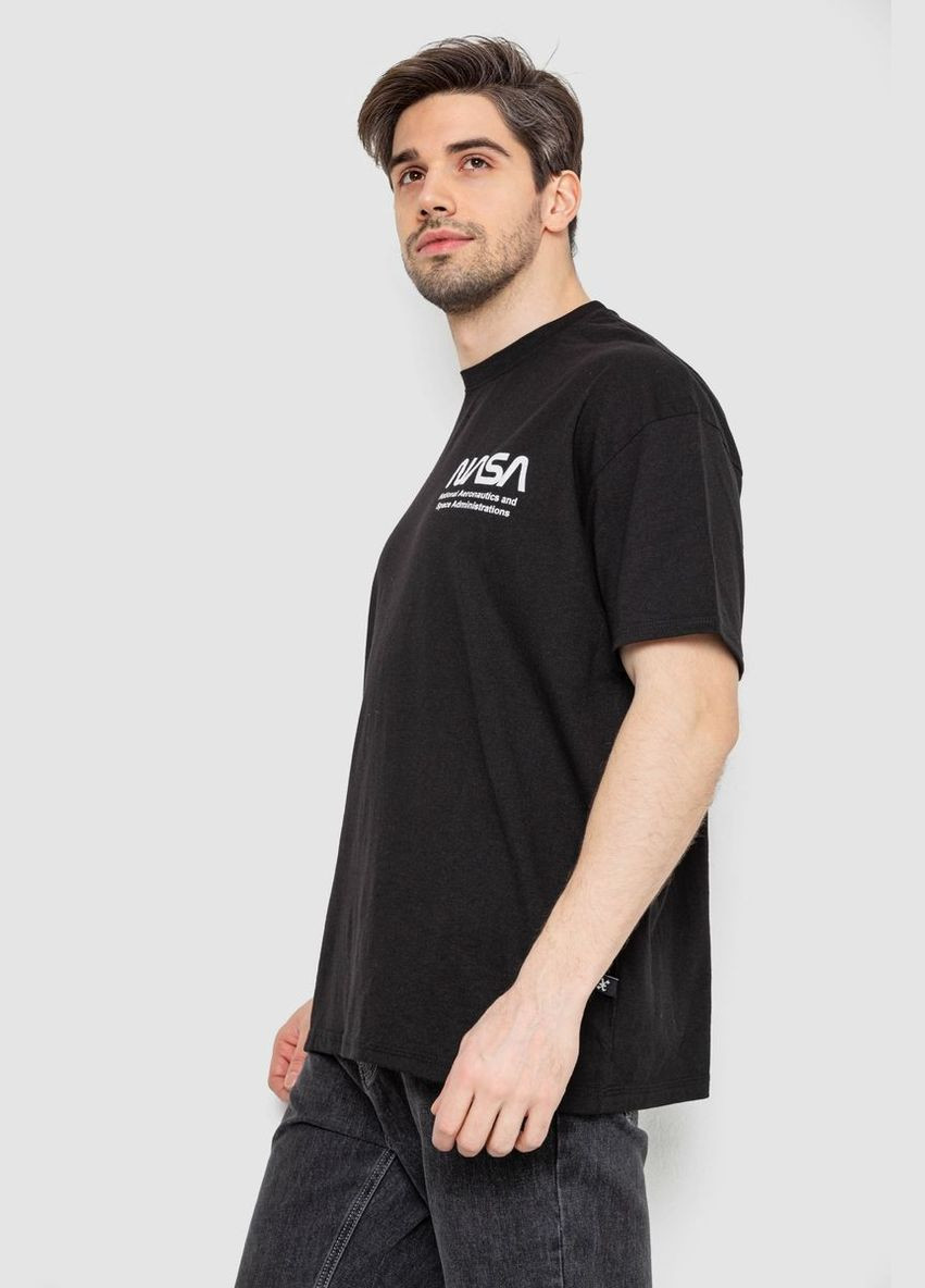 Черная футболка мужская с принтом. Andi