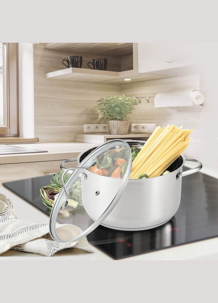 Кастрюля нержавеющая 200 мм x 3.4 л (MR3519-20) Maestro (316632076)