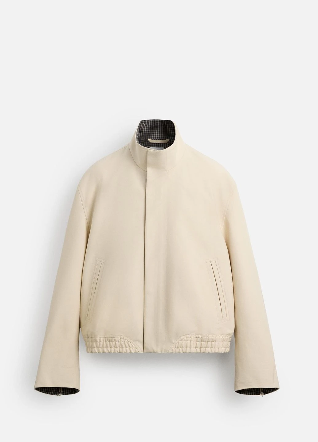 Песочная демисезонная куртка Zara
