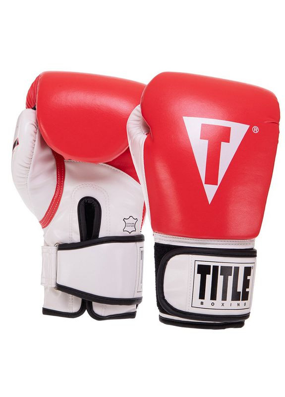 Рукавички боксерські Title BO-3780 Червоно-білий, (37508107) FDSO (329145640)
