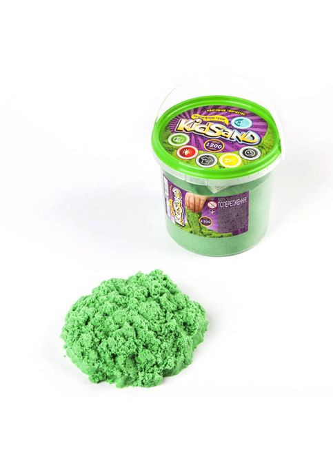 Набор креативного творчества "Кинетический песок "KidSand" KS-01-04, 1200 гр Зеленый Danko Toys (308861940)