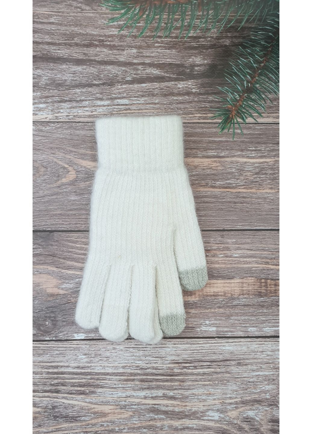 Женские ангоровые перчатки одинарные No Brand (360534161)