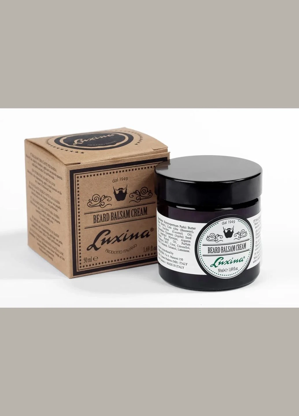 Бальзам для бороди зволожуючий Beard Balsam Cream 50 мл Luxina (328450688)