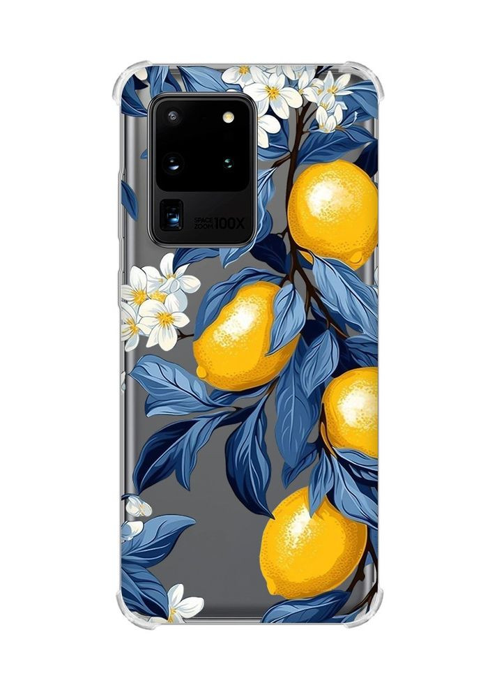 Чехол с утолщёнными углами для Samsung Galaxy S20 Ultra Лимонное дерево (принт 417) Creative (361112717)