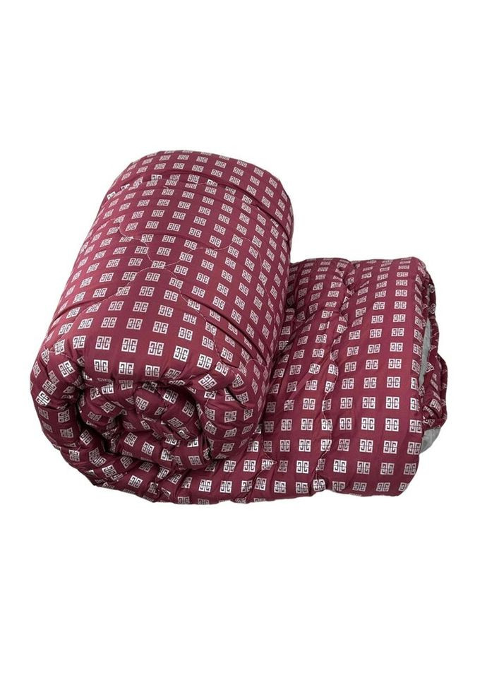 Одеяло двуспальное закрытое Квадрат 20402 175х215 см бордовое Arda (328391721)