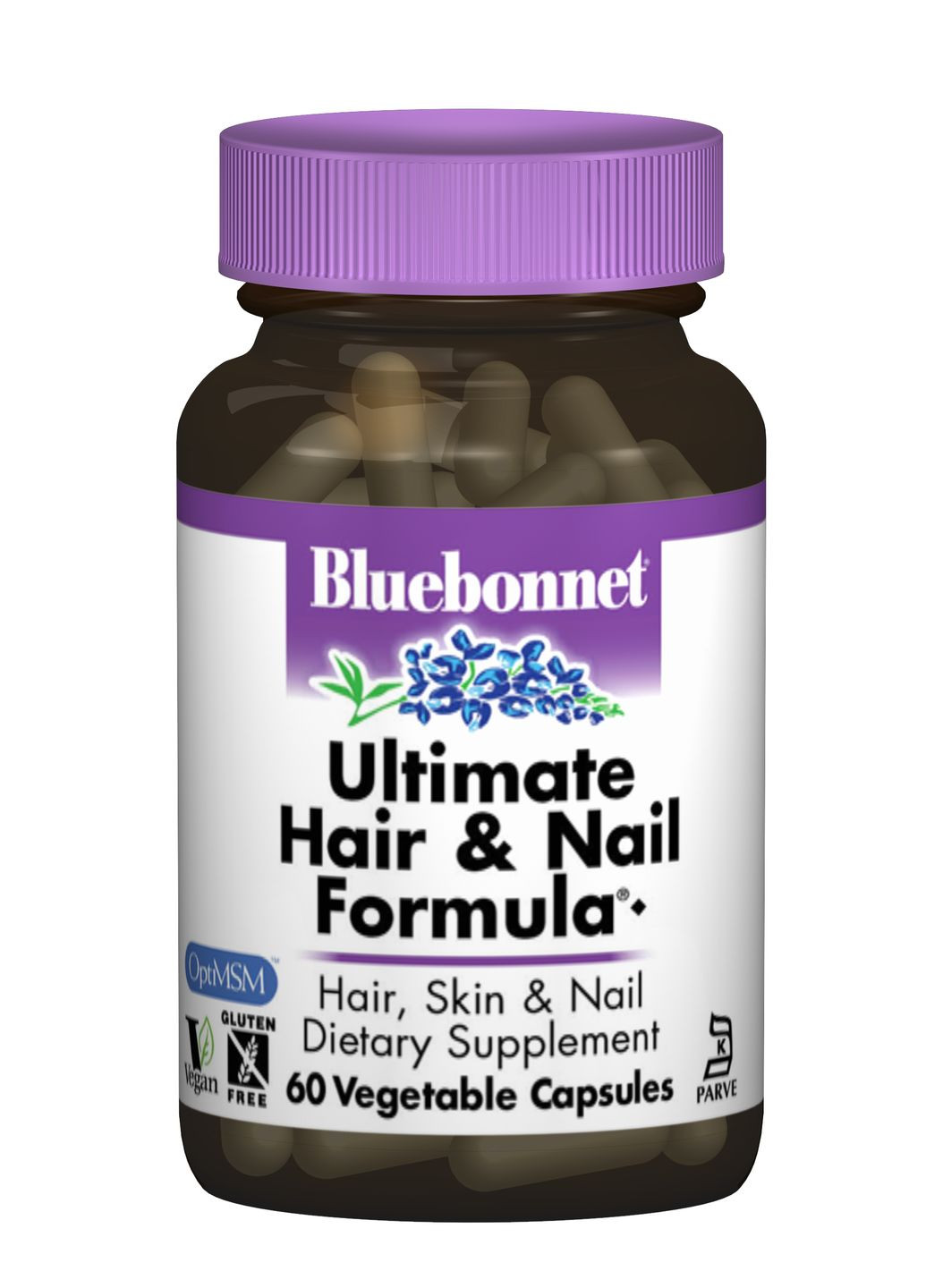 Окончательная Формула для Волос и Ногтей, 60 вегетарианских капсул Bluebonnet Nutrition (326055406)