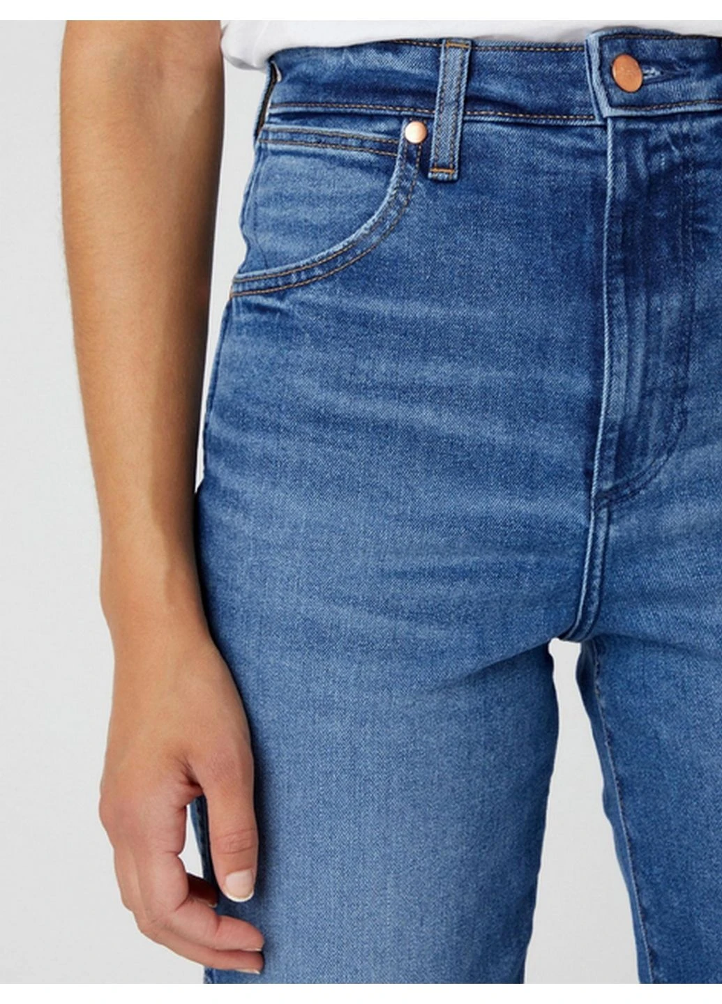 Джинси Mom Straight Blue 112332329 Wrangler - (399375270)