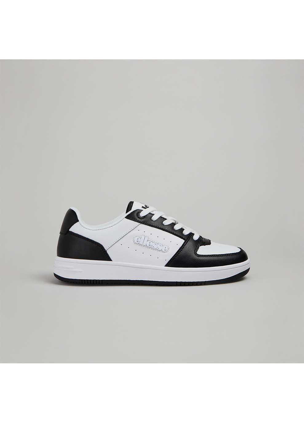 Цветные демисезонные мужские кроссовки panaro cupsole белый черный Ellesse