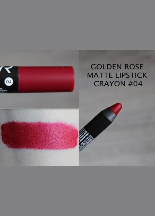 Матова помада-олівець для губ Matte Lipstick Crayon 4 GOLDEN ROSE (302490455)