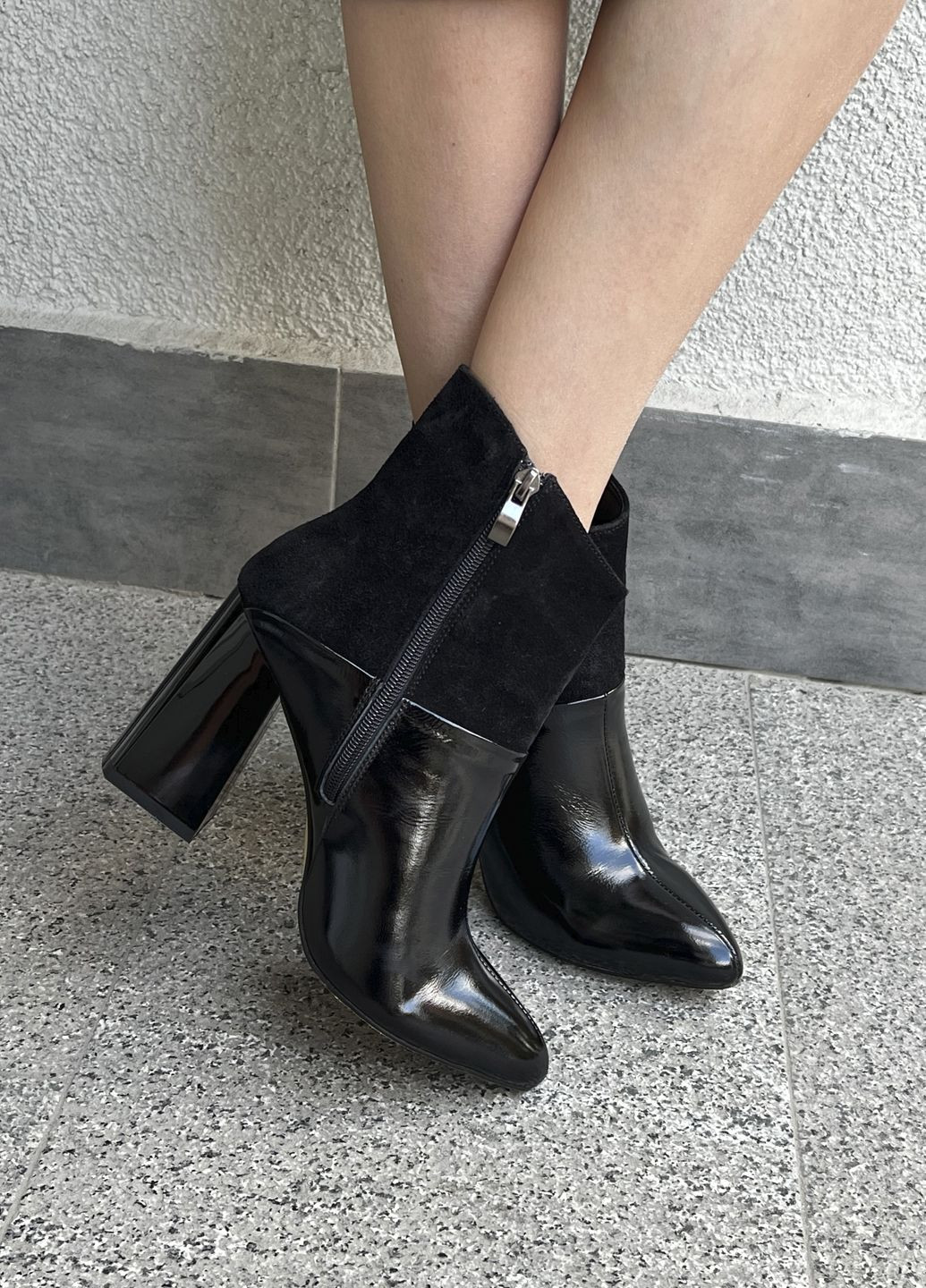 Черные демисезонная ботильйоны Rayskaya woman