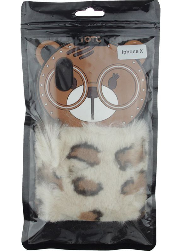 Чехолнакладка TPU Fluffy Case IPhone X Bear Brown Toto (301782746)
