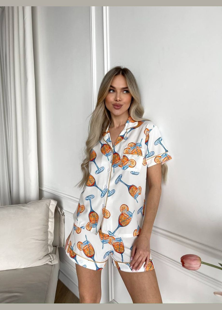 Желтая пижама "клубничный десерт" Luna